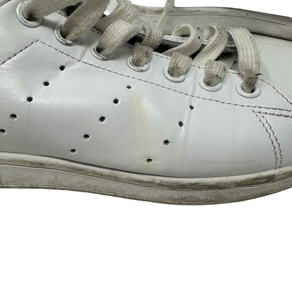Adidas x Stan Smith Size 5.5 Sneakers White Lace Up Classic Leather‎ Casual Flat - Picture 6 of 9